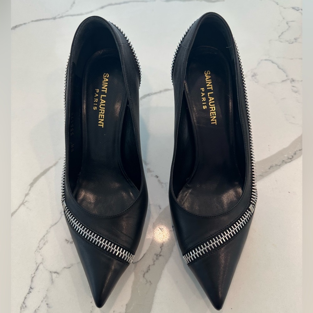 Saint Laurent Paris Zipper Heels